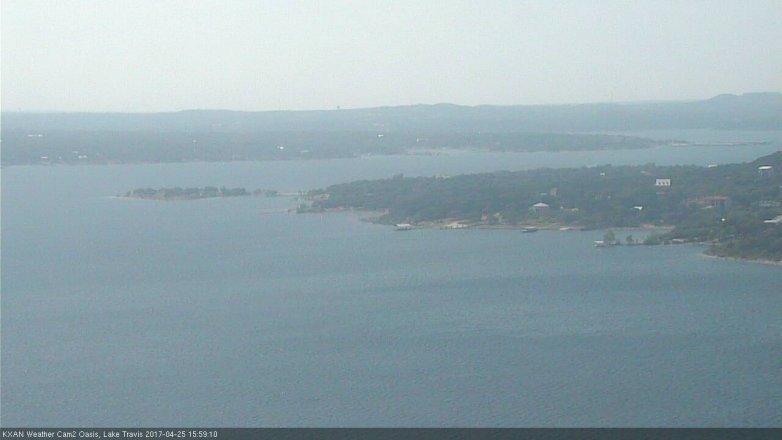 Lake Travis webcam, April 25, 2017 3:05 PM CT