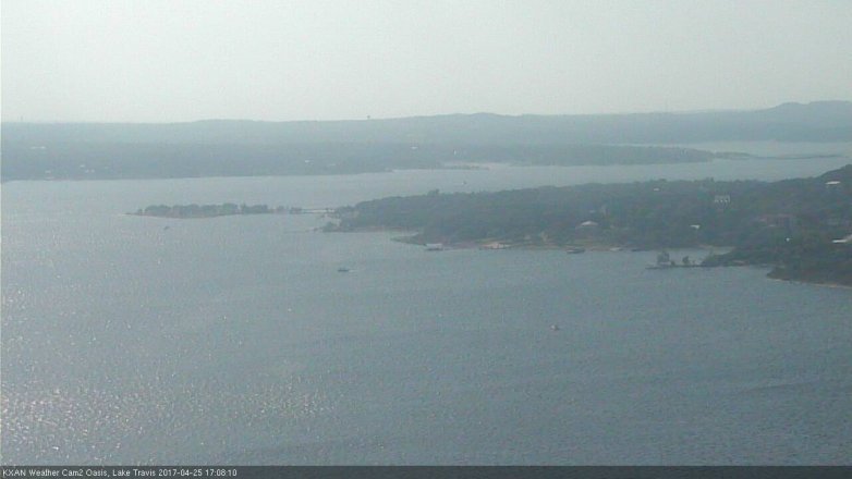 Lake Travis webcam, April 25, 2017 4:20 PM CT