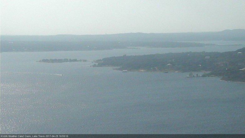 Lake Travis webcam, April 25, 2017 4:25 PM CT