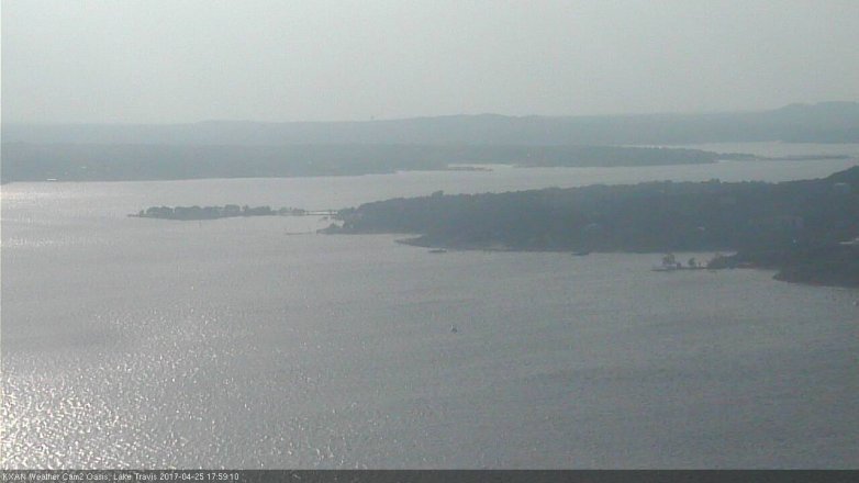 Lake Travis webcam, April 25, 2017 5:30 PM CT