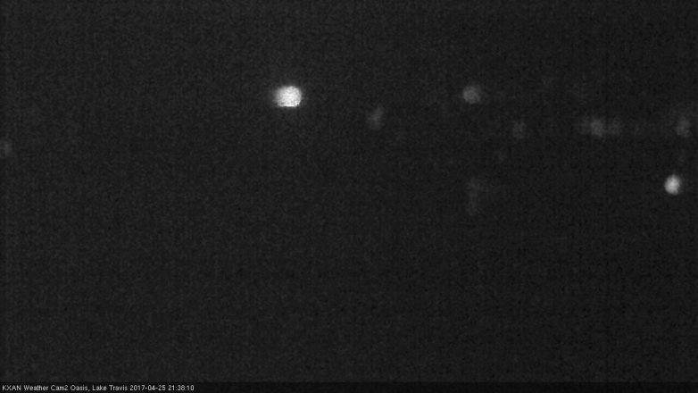 Lake Travis webcam, April 25, 2017 8:45 PM CT