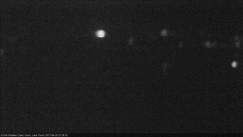 Lake Travis webcam, April 25, 2017 9:05 PM CT