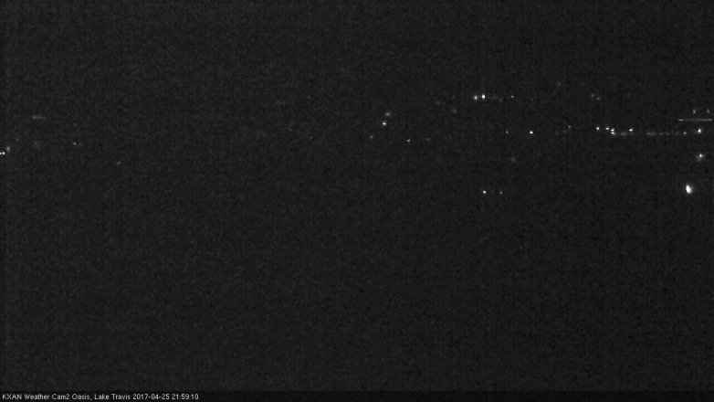Lake Travis webcam, April 25, 2017 9:10 PM CT