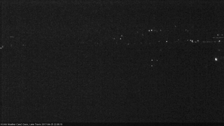 Lake Travis webcam, April 25, 2017 9:15 PM CT