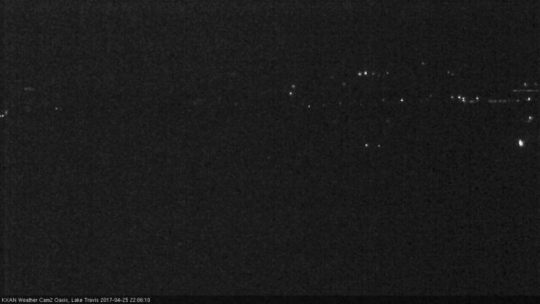 Lake Travis webcam, April 25, 2017 9:40 PM CT