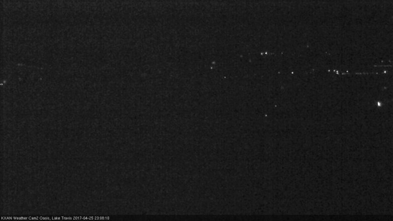 Lake Travis webcam, April 25, 2017 10:30 PM CT