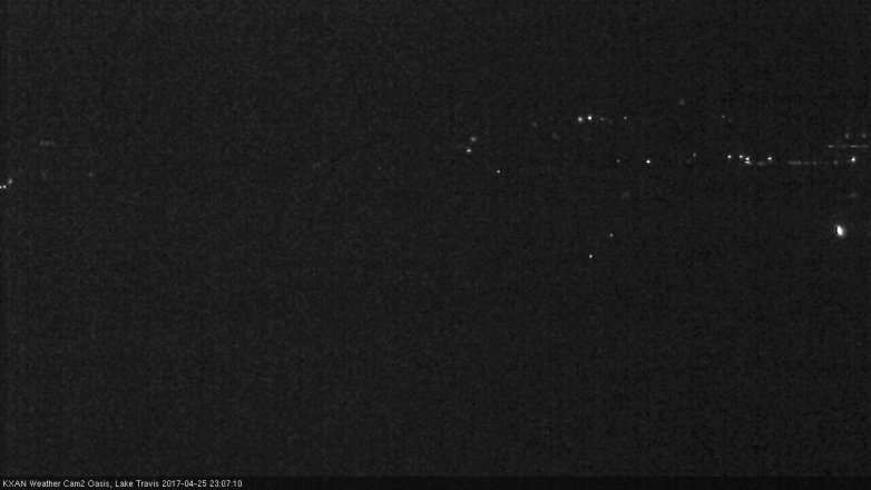 Lake Travis webcam, April 25, 2017 10:40 PM CT