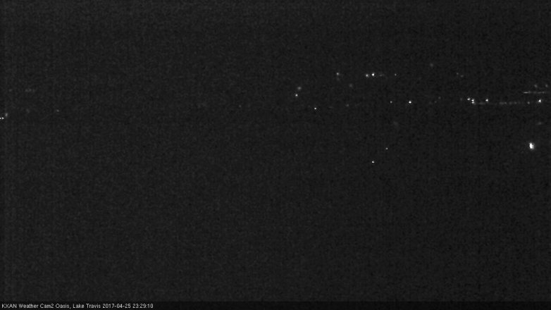 Lake Travis webcam, April 25, 2017 10:55 PM CT