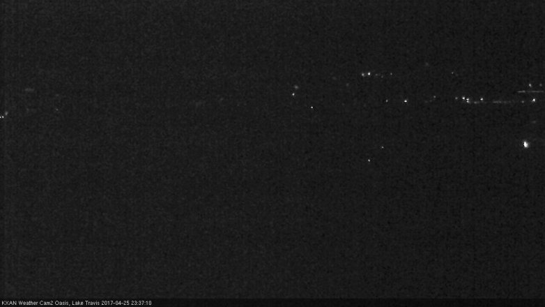 Lake Travis webcam, April 25, 2017 11:00 PM CT