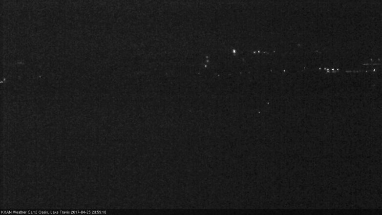 Lake Travis webcam, April 25, 2017 11:30 PM CT