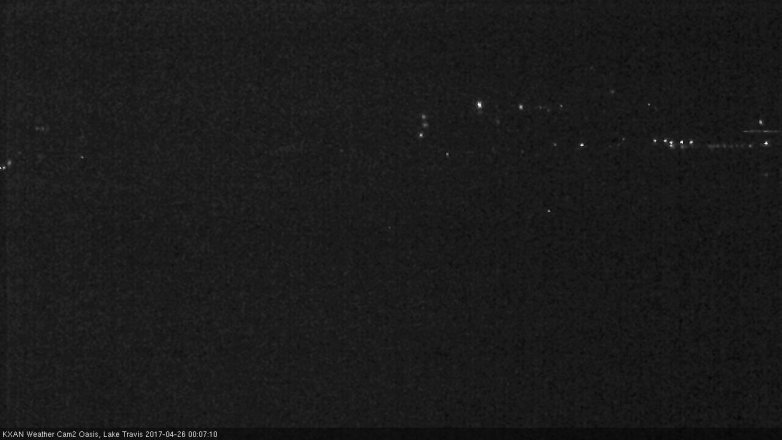 Lake Travis webcam, April 25, 2017 11:35 PM CT