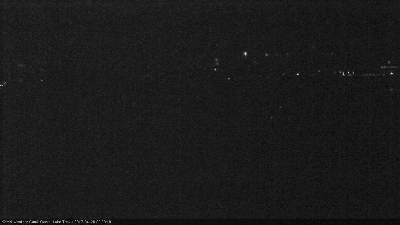 Lake Travis webcam, April 25, 2017 11:45 PM CT