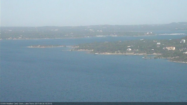 Lake Travis webcam, April 26, 2017 9:35 AM CT