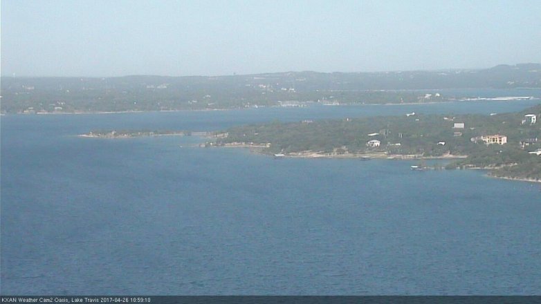 Lake Travis webcam, April 26, 2017 10:25 AM CT