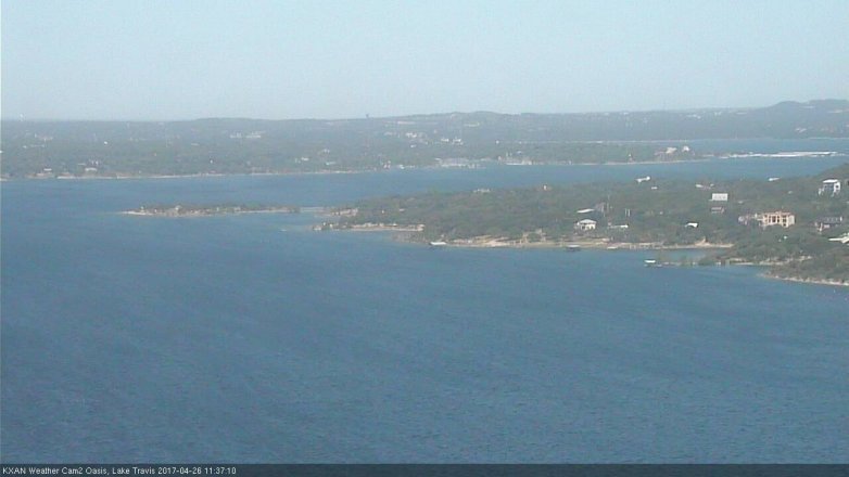 Lake Travis webcam, April 26, 2017 11:10 AM CT