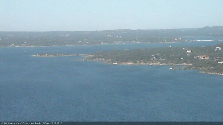 Lake Travis webcam, April 26, 2017 11:15 AM CT