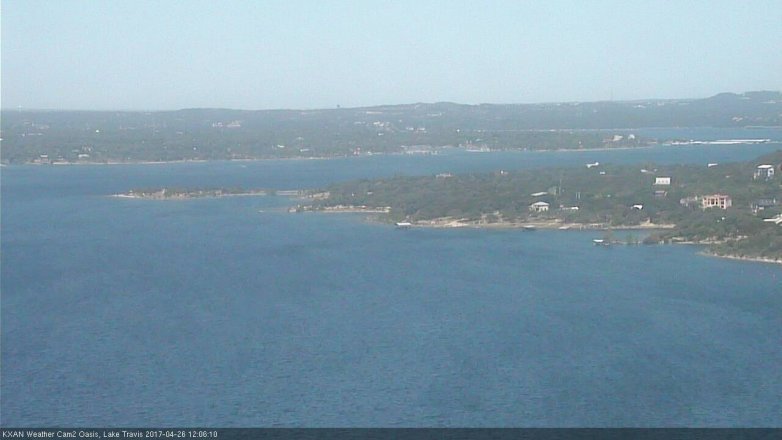 Lake Travis webcam, April 26, 2017 11:20 AM CT