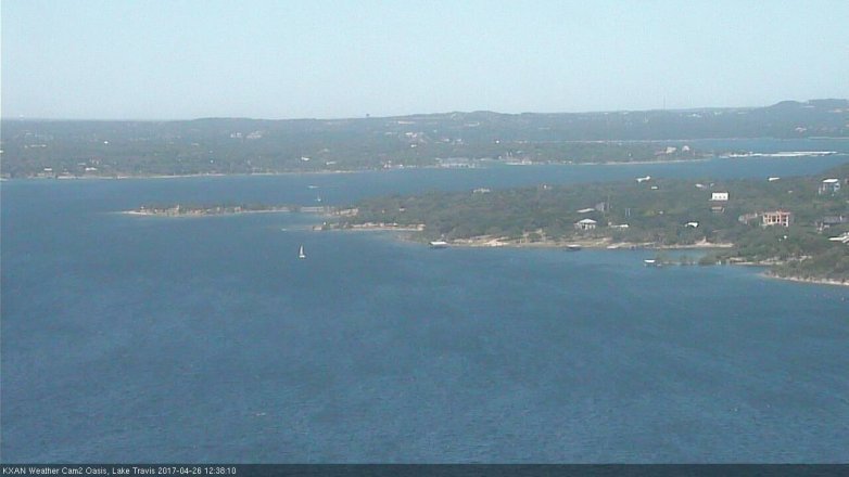Lake Travis webcam, April 26, 2017 11:45 AM CT