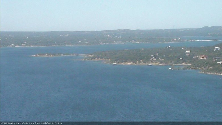 Lake Travis webcam, April 26, 2017 12:00 PM CT