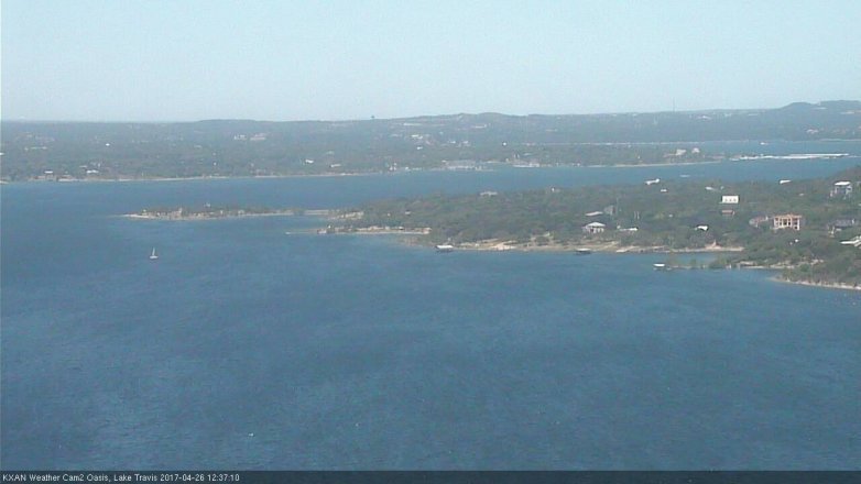Lake Travis webcam, April 26, 2017 12:05 PM CT