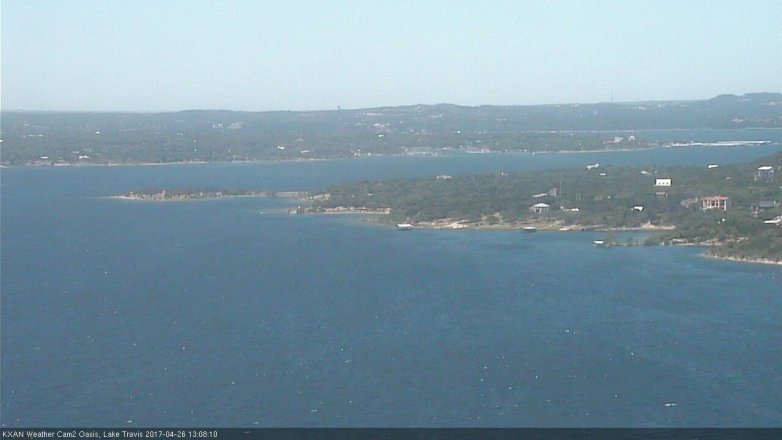 Lake Travis webcam, April 26, 2017 12:40 PM CT