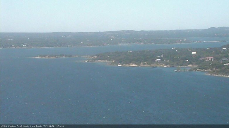 Lake Travis webcam, April 26, 2017 1:20 PM CT
