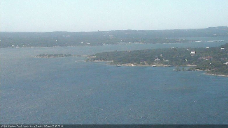 Lake Travis webcam, April 26, 2017 2:40 PM CT