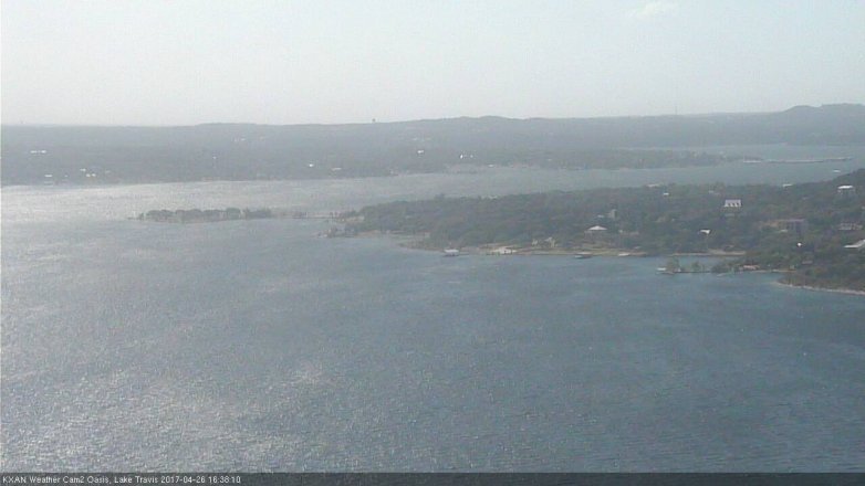 Lake Travis webcam, April 26, 2017 3:45 PM CT