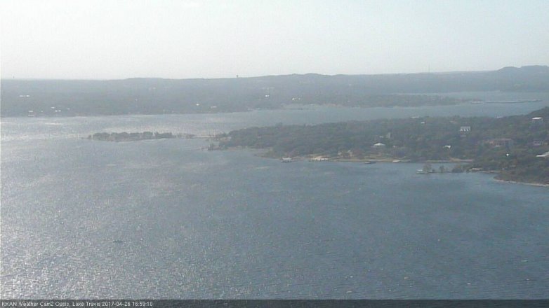 Lake Travis webcam, April 26, 2017 4:10 PM CT