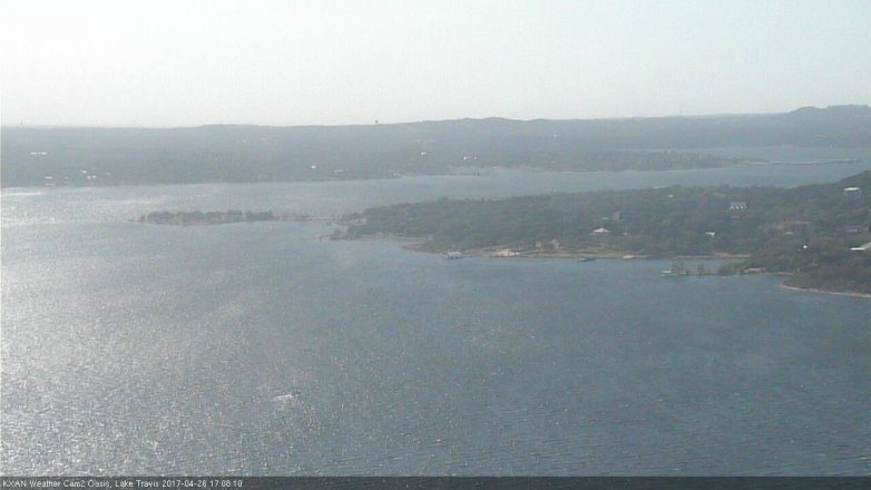 Lake Travis webcam, April 26, 2017 4:20 PM CT