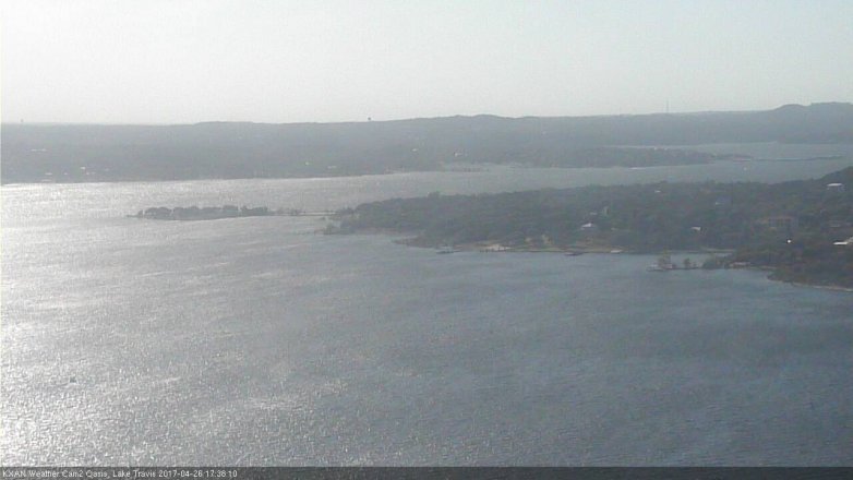 Lake Travis webcam, April 26, 2017 4:55 PM CT