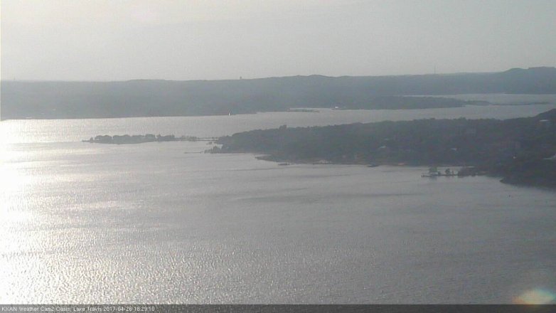 Lake Travis webcam, April 26, 2017 5:40 PM CT