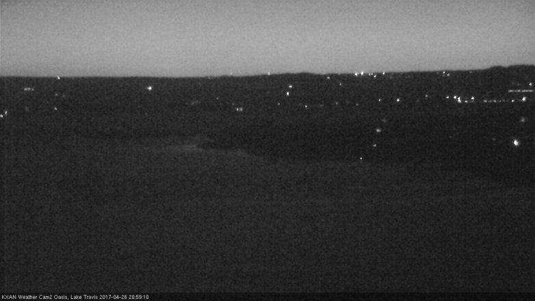 Lake Travis webcam, April 26, 2017 8:20 PM CT
