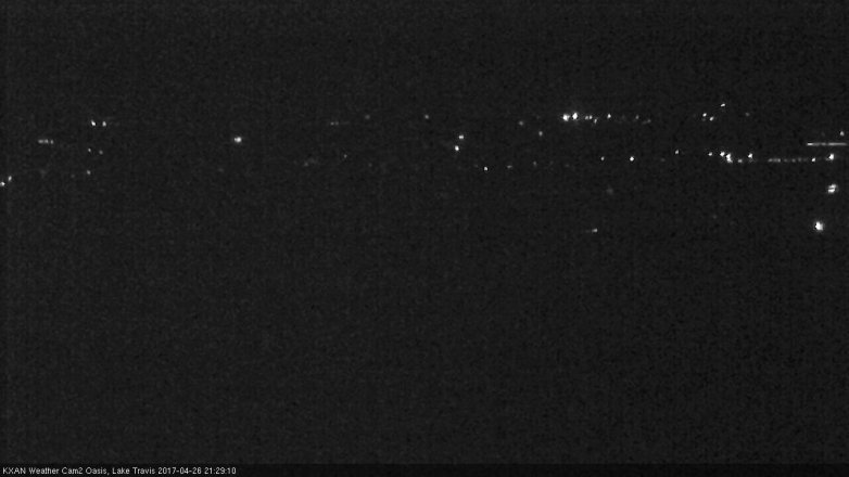 Lake Travis webcam, April 26, 2017 8:45 PM CT