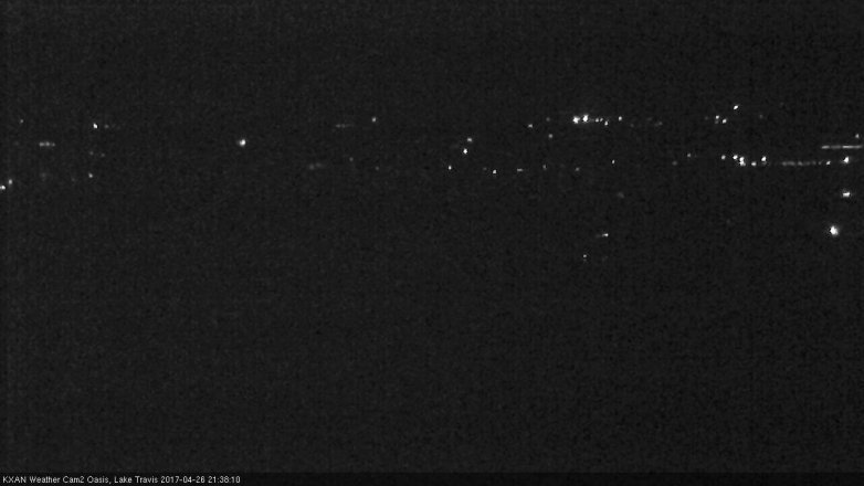 Lake Travis webcam, April 26, 2017 9:00 PM CT