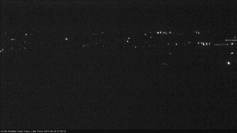 Lake Travis webcam, April 26, 2017 9:10 PM CT