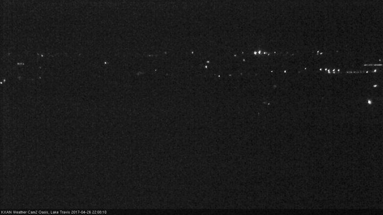 Lake Travis webcam, April 26, 2017 9:15 PM CT