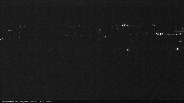Lake Travis webcam, April 26, 2017 9:55 PM CT