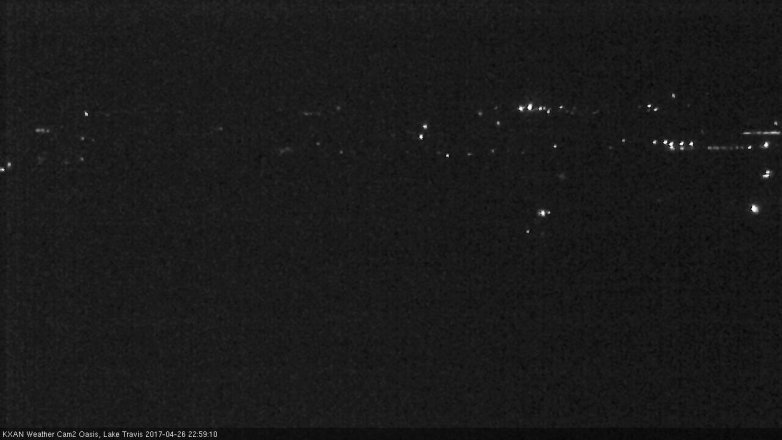 Lake Travis webcam, April 26, 2017 10:15 PM CT