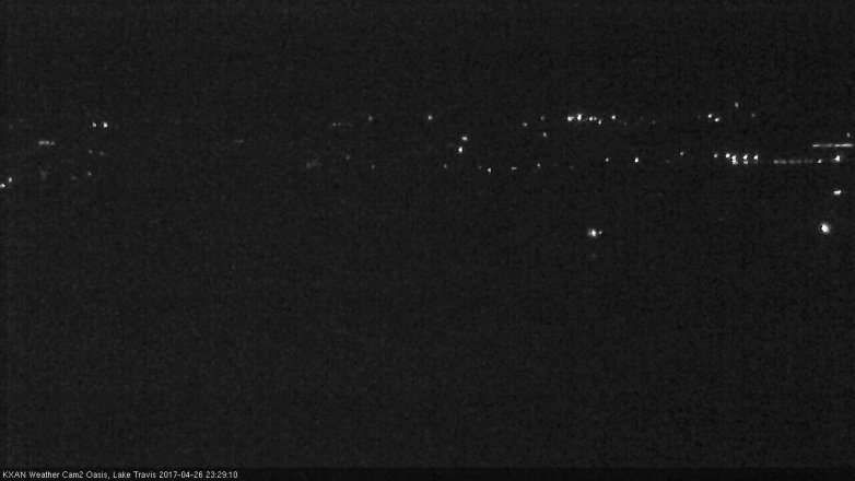 Lake Travis webcam, April 26, 2017 10:40 PM CT