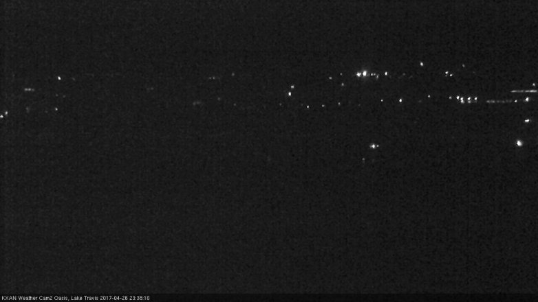 Lake Travis webcam, April 26, 2017 11:05 PM CT