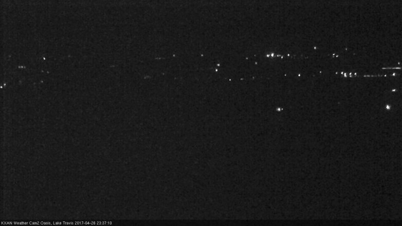Lake Travis webcam, April 26, 2017 11:10 PM CT