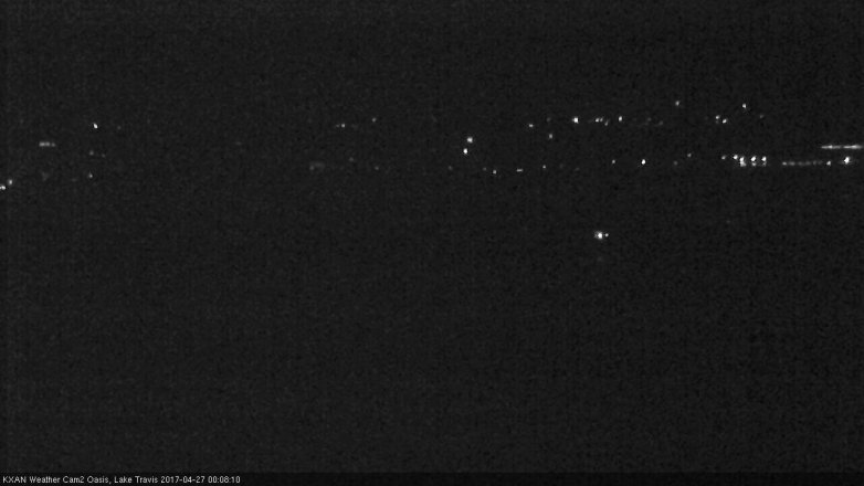 Lake Travis webcam, April 26, 2017 11:25 PM CT