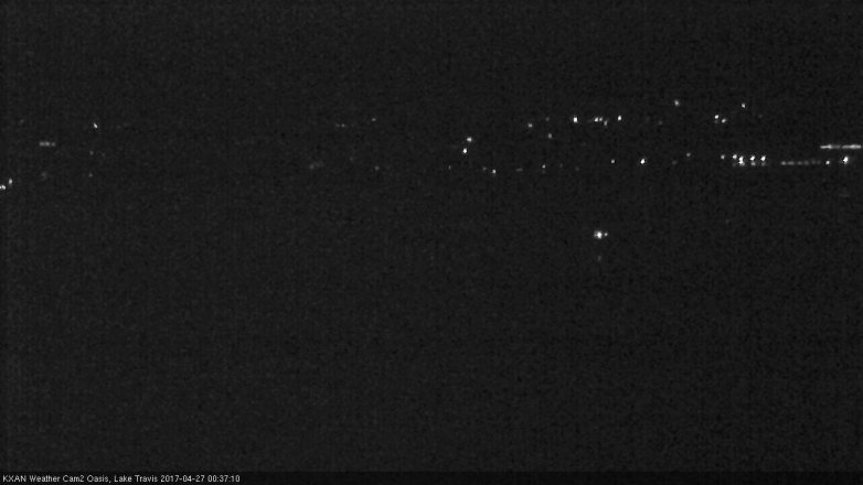 Lake Travis webcam, April 26, 2017 11:45 PM CT