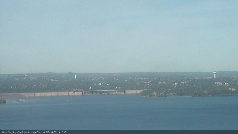 Lake Travis webcam, April 27, 2017 9:55 AM CT