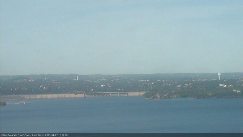 Lake Travis webcam, April 27, 2017 10:05 AM CT