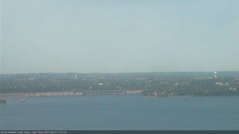 Lake Travis webcam, April 27, 2017 10:50 AM CT