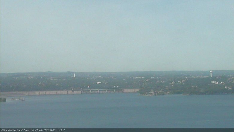Lake Travis webcam, April 27, 2017 10:55 AM CT