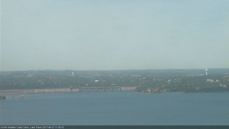 Lake Travis webcam, April 27, 2017 11:10 AM CT