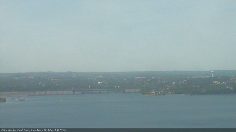 Lake Travis webcam, April 27, 2017 11:25 AM CT
